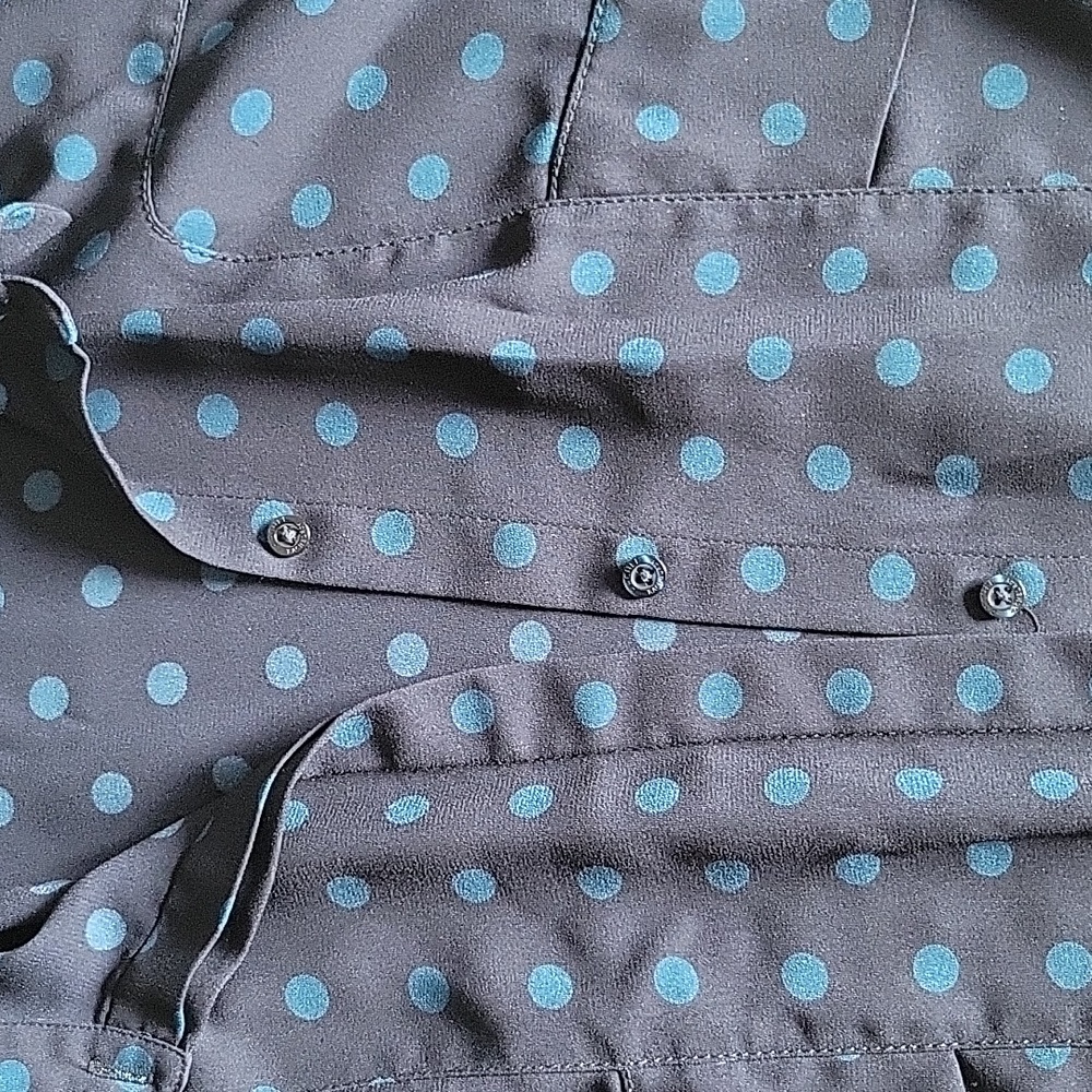 RACHEL Rachel Roy Navy Polka Dot Romper Size 6 - Picture 4 of 11